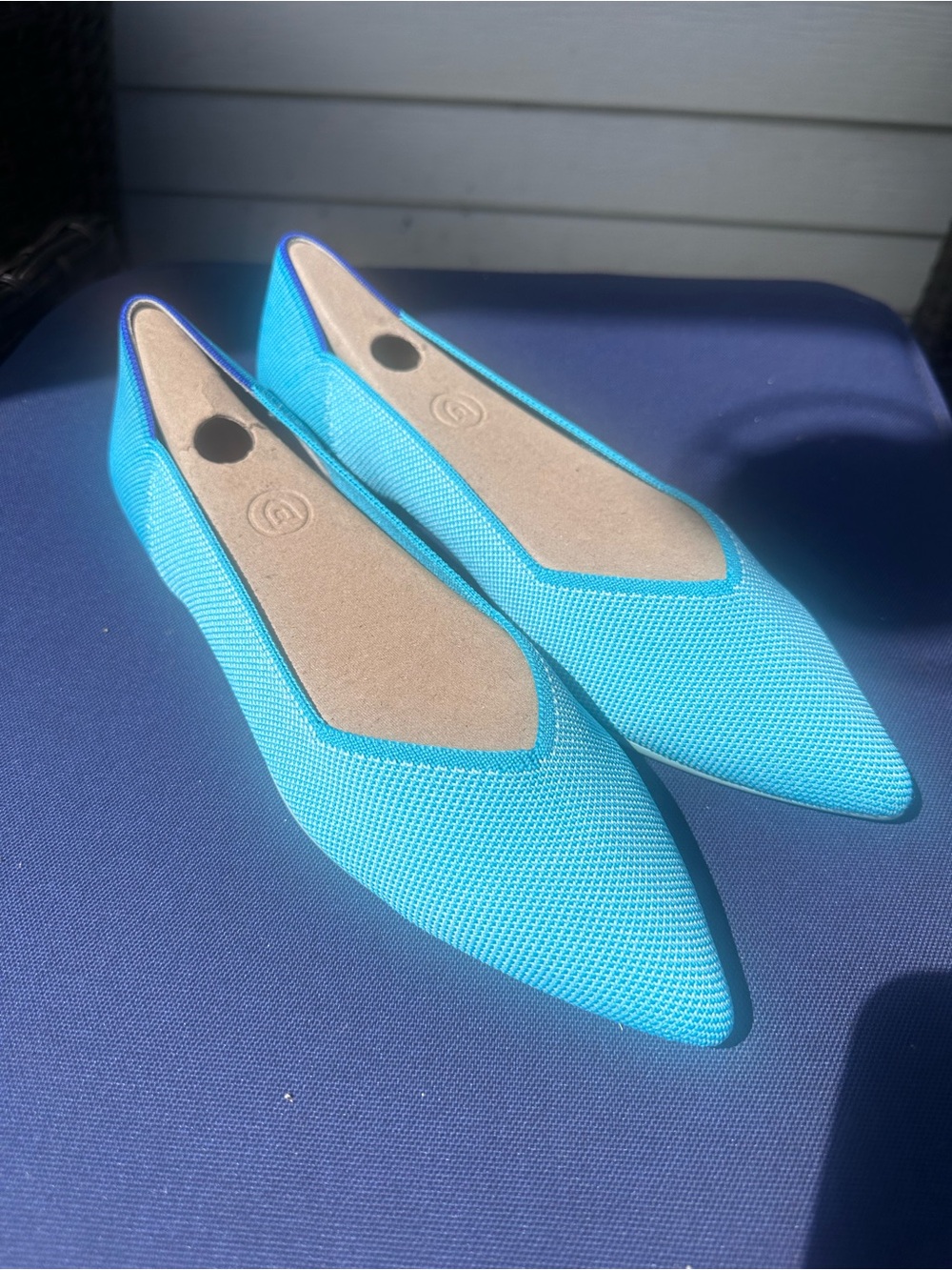 Rothy's Points Women's Flats in Island Blue